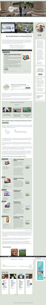 The homepage from the website Neverending Field Trip